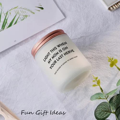Vista 3 de Regalos Divertidos de Broma de Hija e Hijo para Papá - Padrastro y Papá Bonus - Vela Perfumada de Lavanda