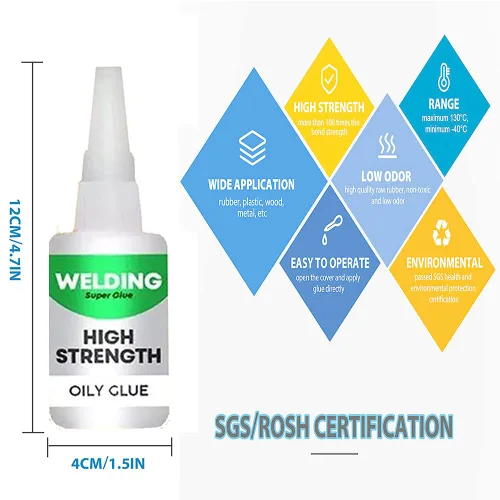 Vista 7 de Pegamento aceitoso de alta resistencia para soldadura, 2/3 unidades, 5.29 oz (paquete de 3) – Superpegamento universal, pegamento instantáneo