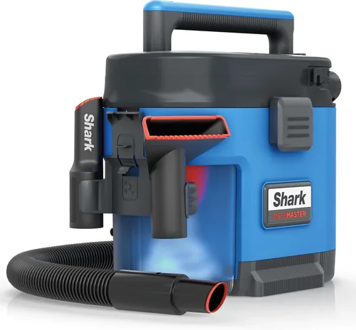Shark VS100 MessMaster aspiradora portátil húmeda y seca, pequeña aspiradora de tienda, capacidad de 1 galón, con cable, perfecta para mascotas y