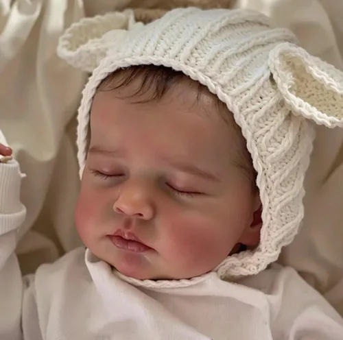 Vista 5 de Anano Muñecas Reborn de Bebé de Silicona de Cuerpo Completo - Muñeca de Bebé Realista de 20 pulgadas, Muñeca de Bebé de Silicona Completa para Niña