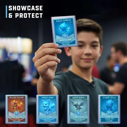 Vista 6 de CardGuard TopLoaders regulares transparentes de 3 x 4 pulgadas para tarjetas con mangas, 50 unidades, protección premium duradera y sin ácidos