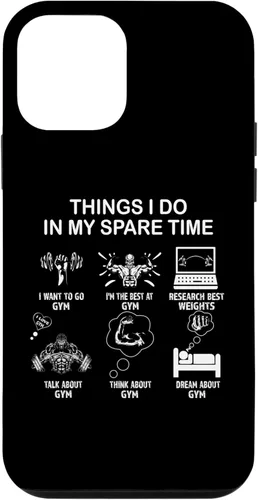 Vista 12 de iPhone 14 Thing I Do in My Spare Time: entusiasta del gimnasio, estuche para amantes del gimnasio