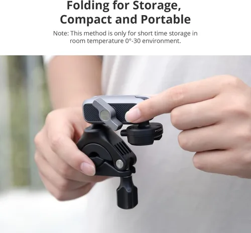 Vista 7 de PGYTECH CapLock - Soporte de triple succión + soporte para manillar de motocicleta para DJI OSMO Action, Gopro Hero, OSMO Pocket