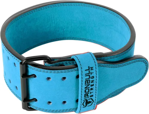 Vista 14 de Cinturón de levantamiento de pesas de 0.394 in (10 mm) con doble punta, cuero de gamuza de 4 in de ancho, soporte de espalda para levantamiento