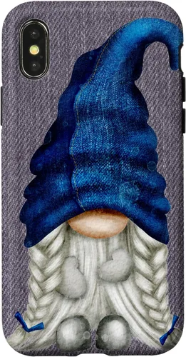 Vista 5 de Funny Gnome Girl with Blue Jeans for Women Cute Denim Case for iPhone 17