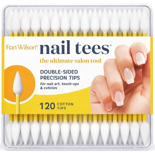 Vista 9 de Fran Wilson Puntas de algodón para uñas: la mejor herramienta para uñas, hisopos multiusos de doble cara con extremos puntiagudos para retoques