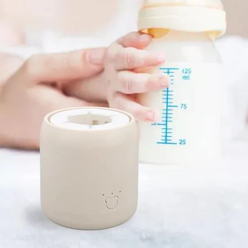 Vista 6 de Mezclador de biberones para bebés, coctelera eléctrica automática para biberones para bebés, con carga USB, manos para evitar la hinchazón