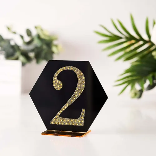 Vista 74 de Efavormart - Calcomanías de número 2 con diamantes de imitación autoadhesivas de 4 pulgadas para manualidades, arte de manualidades, decoración