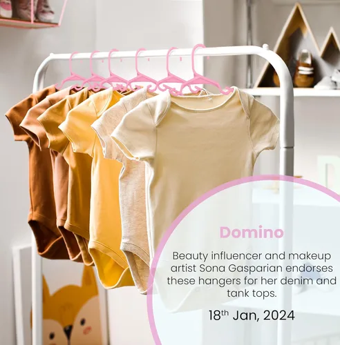 Vista 5 de Utopia Home Paquete de 20 Perchas para Niños - Perchas de Plástico para Bebé de 11.5 Pulgadas para Armario - Perchas para Niños para Ropa y Percha