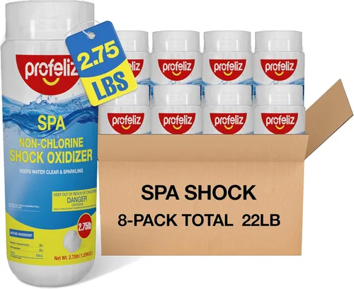 Vista 7 de PROFELIZ 2.75 libras de choque de spa sin cloro para bañera de hidromasaje, spa y piscinas, tratamiento oxidante sin cloro, disolución rápida