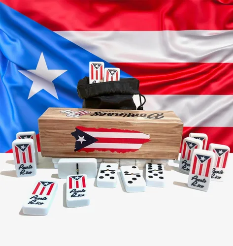 Juego de dominó doble seis de Puerto Rico, calidad premium, patrimonio cultural, 28 azulejos, sin caja, viene con bolsa de viaje, juego de dominó de