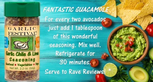Vista 5 de Garlic Festival Foods Chili & Lime Ajo Condimento 2.2 oz