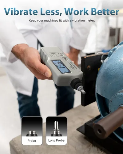 Vista 5 de Medidor de vibración mecánico digital del PDA GM63A, aceleración de la medición, velocidad, desplazamiento
