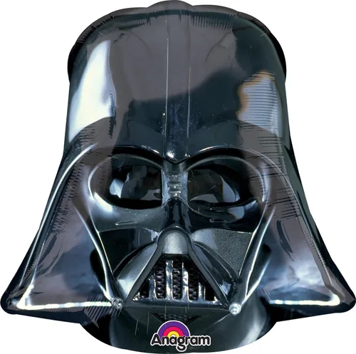 Anagram International - Globo con la forma del casco de Darth Vader, de 25 pulgadas, color negro, 25"