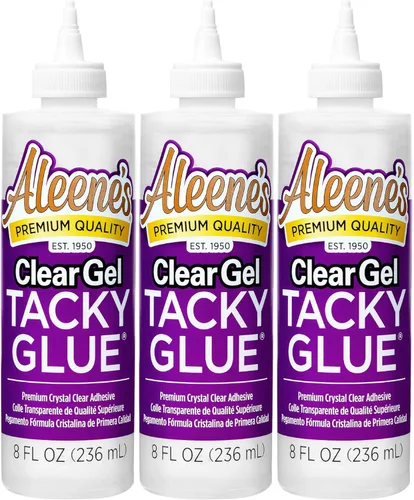 Vista 9 de Aleene's Pegamento de gel transparente para manualidades, no tóxico, se aplica y se seca transparente, 4 onzas líquidas, paquete de 3