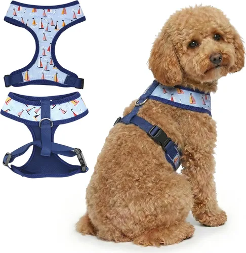 Vista 23 de Arnés para perro Parisian Pet - Arnés de libertad ajustable - Chaleco para perro de camuflaje verde - Arnés para perro de 100% tela de malla