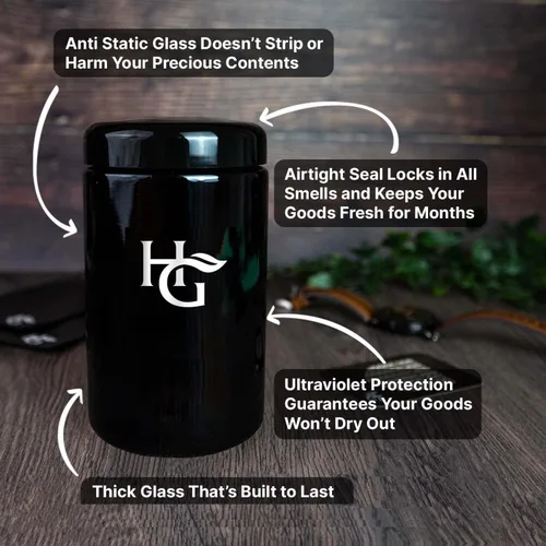 Vista 3 de Herb Guard - Tarro hermético ultravioleta de 2 onzas (1 litro) mantiene las hierbas frescas durante meses