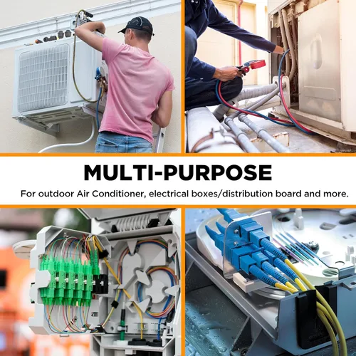 Vista 5 de Conectores de conducto, conector hermético de líquido de 1/2 pulgada NPT no metálico para accesorios de conducto flexibles eléctricos de PVC, 180