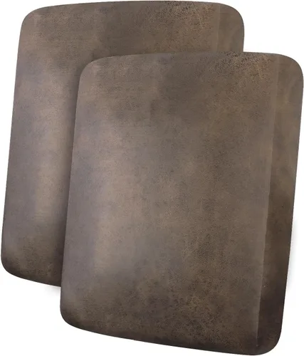 Vista 118 de ANARACHON Fundas de cojín de sofá con aspecto de cuero, juego de fundas de asiento de sofá, protector de muebles para sillón seccional, sofá biplaza