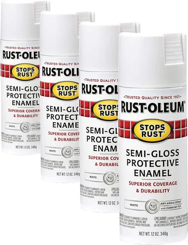 Vista 38 de Rust-Oleum 7776830 - Pintura en aerosol para prevención del óxido, 12 onzas, negro plano