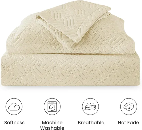 Vista 280 de Edredón de cama tamaño queen Love's cabin, color azul, para cama de verano, de microfibra ligera, estilo moderno, para todas las estaciones, 3