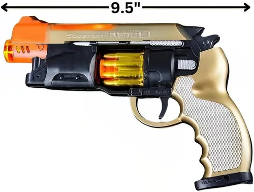 Vista 2 de Pistola de juguete estilo Blade Runner, ametralladora con luces y sonidos