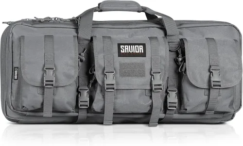 Vista 7 de Savior Equipment American Classic Shorty Tactical Funda Táctica Doble para Armas Cortas Bolsa para Pistola, Bolsillos Delanteros Espaciosos, Correa
