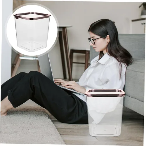 Vista 3 de ULTECHNOVO Bote de basura para baño, dormitorio, escritorio, exterior, plegable, camping, mascotas, material de belleza, encanto
