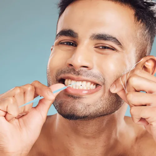 Vista 2 de FOMIYES Púas de hilo dental: 1000 palillos de dientes desechables, palillos de plástico de doble cabeza, hilo dental interdental para el cuidado