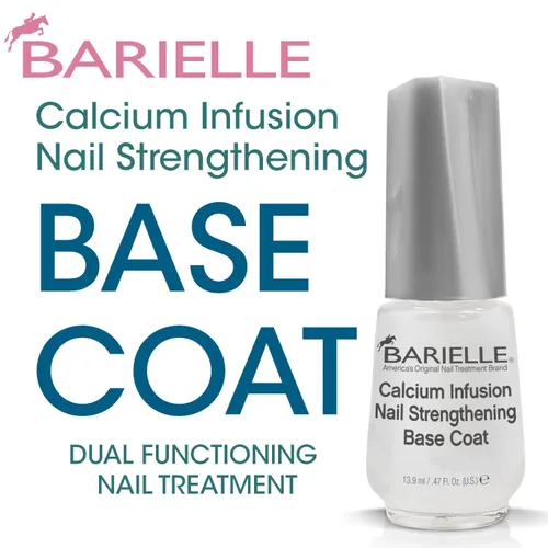 Vista 2 de BARIELLE Capa base de fortalecimiento de uñas con infusión de calcio 0.47 onzas