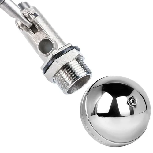 Vista 5 de 1pc 1 Inch 316 Stainless Steel Float Ball Valve - Fully Automatic Water Level Switch Controller for Water Tanks and Towers