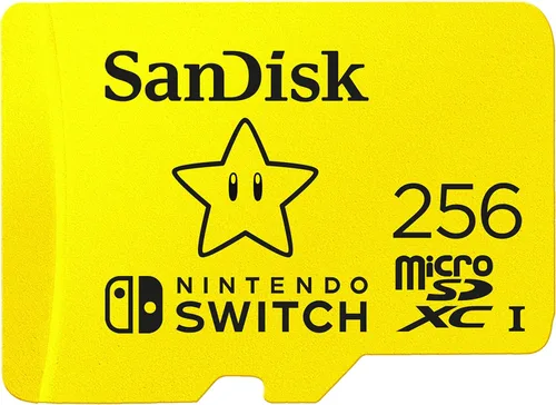 SanDisk Tarjeta microSDXC de 256 GB licencia para Nintendo-Switch - SDSQXAO-256G-GNCZN