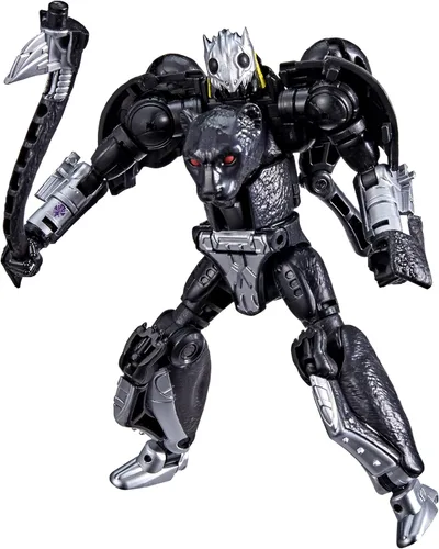 Transformers Toys Generations War for Cybertron: Kingdom Deluxe WFC-K31 Shadow Panther Figura de acción – Niños a partir de 8 años, 5.5 pulgadas
