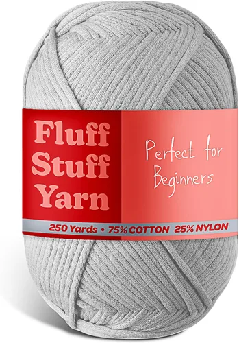 Vista 22 de Hilo suave para ganchillo - Hilo de ganchillo y tejer, hilo para principiantes con puntadas fáciles de ver, hilo Amigurumi de 250 yardas, hilo