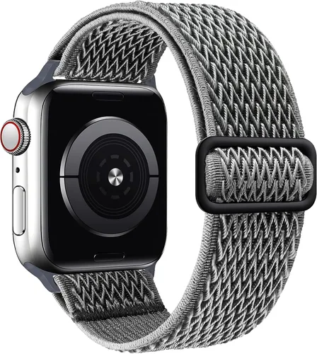 Vista 9 de Stretchy Braided Solo Loop Compatible for Apple Watch Band 38mm 40mm 41mm 42mm 44mm 45mm 46mm 49mm Adjustable Elastic Nylon for iWatch Series 11 10
