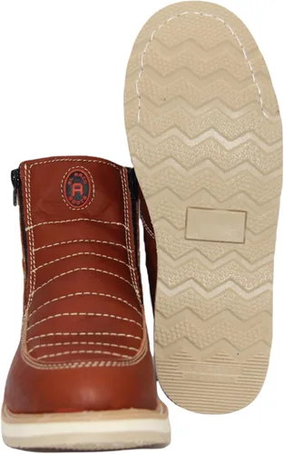 Vista 4 de The Western Shops - Botas de trabajo de cuero con doble cremallera para hombre