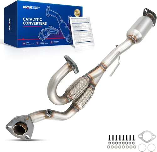 Vista 44 de KAX Convertidor catalítico de repuesto automotriz apto para entrada y salida universal de 2.25 pulgadas, reemplazo 53005 (compatible con EPA)