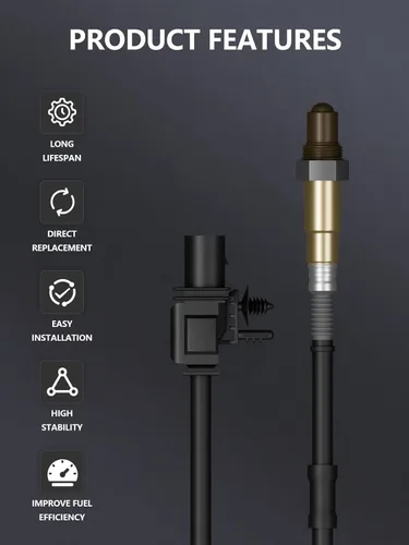 Vista 4 de Marsflex Sensor de Oxígeno O2 234-5107 Corriente Ascendente Compatible con Ford F150 Expedition Transit 150/250/ 350, Kia Soul, Audi A3 TT