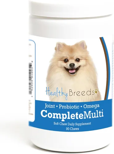 Vista 375 de Healthy Breeds Cavalier King Charles Spaniel - Multivitamínico todo en uno, completo con probióticos, glucosamina, condroitina y omegas, 60