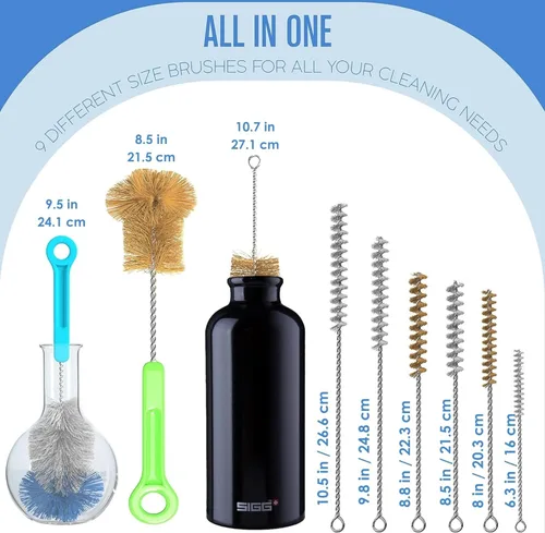 Vista 4 de Houseables Botella cepillo para polvo & Limpiador De Tuberías