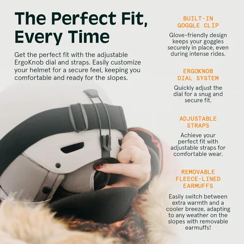 Vista 5 de Retrospec Zephyr - Casco de esquí – Casco de snowboard para adultos y jóvenes con ajuste ajustable, 9 rejillas de ventilación transpirables