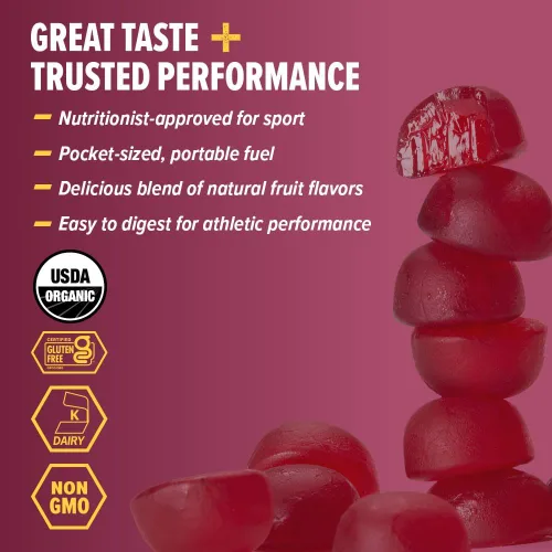 Vista 57 de Honey Stinger Masticables energéticos orgánicos Citrus Splash, sin gluten y sin cafeína, para ejercicio, correr y rendimiento, nutrición deportiva