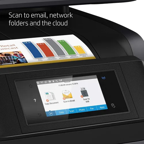 Vista 9 de Impresora multifunción HP OfficeJet 8720., Negro