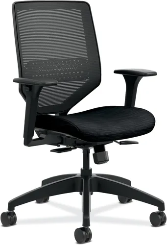 Vista 19 de HON Solve - Silla de oficina ergonómica, soporte de malla con respaldo de malla, soporte lumbar ajustable, brazos ajustables en altura, marco