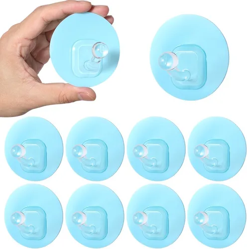 Uten Ganchos adhesivos para colgar, paquete de 10, ganchos de pared resistentes de 11 libras, autoadhesivos, impermeables, ganchos para toallas de