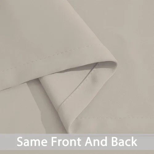 Vista 5 de Yakamok Cortinas 100% Opacas Extra Anchas para Puertas Corredizas de Patio, Cortinas con Ojales con Aislamiento Térmico, Panel de Puerta Corrediza