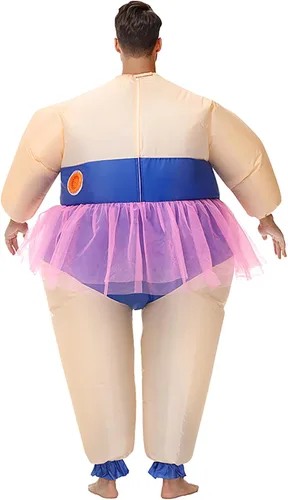 Vista 6 de BIGPETS Disfraz inflable de ballet para adultos, divertido traje inflable para Halloween, divertido disfraz