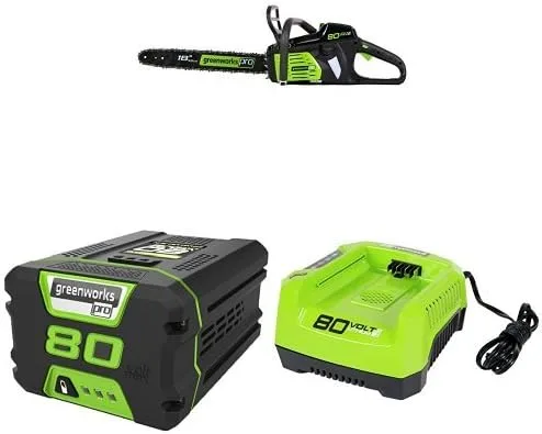 GreenWorks Motosierra Pro 80V 18" con (1) batería de 4Ah y cargador