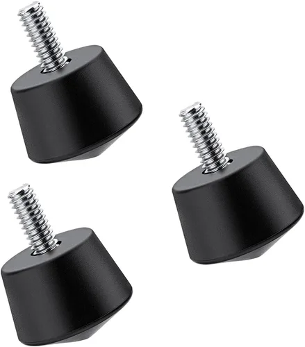 Vista 3 de K&F CONCEPT Pies universales de goma antideslizante para trípode compatibles con trípode de rosca de 1/4 pulgadas, piezas de repuesto (3 unidades)