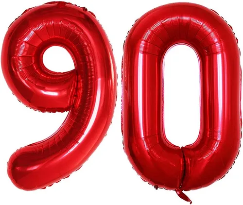 Vista 89 de GOER Globos con el número 80 para decoraciones de fiesta de cumpleaños número 80, globos de helio de aluminio jumbo de 42 pulgadas para 80 Oro rosa